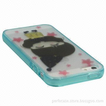 Crystal Case for iPhone 5, 200 Pieces Low MOQ with Different Patterns Available